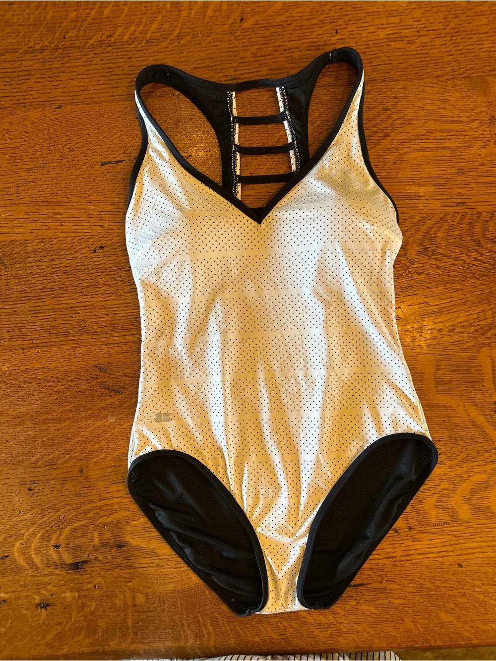 Beach House White and Black One-Piece Swimsuit
